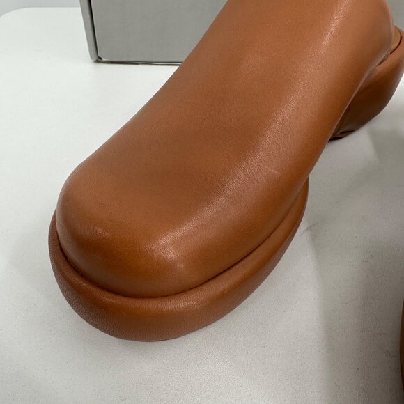 Everlane The Puffa Flatform in Brown Leather sz 7.5 Women's Chunky Platform Clog - Picture 4 of 12